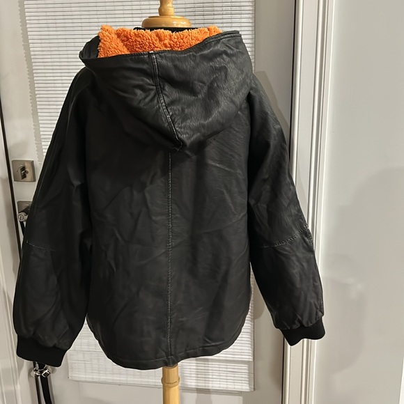 NWOT Free People / We the Free Moxy Trapeze Vegan Leather Jacket Size M Z534 - Picture 5 of 5